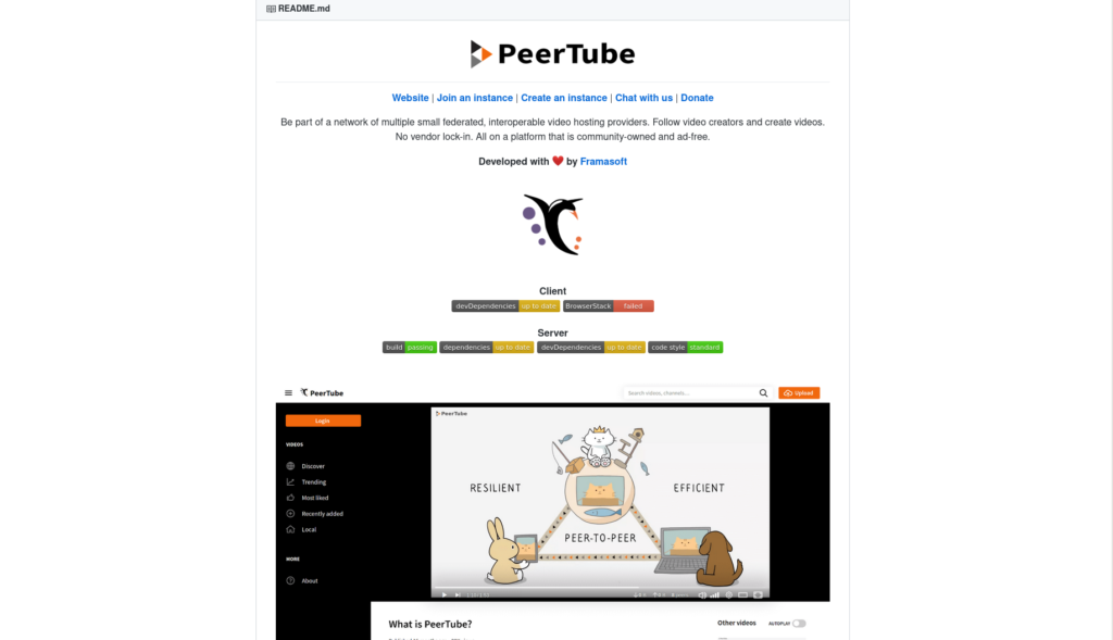 PeerTube TradeFree Directory