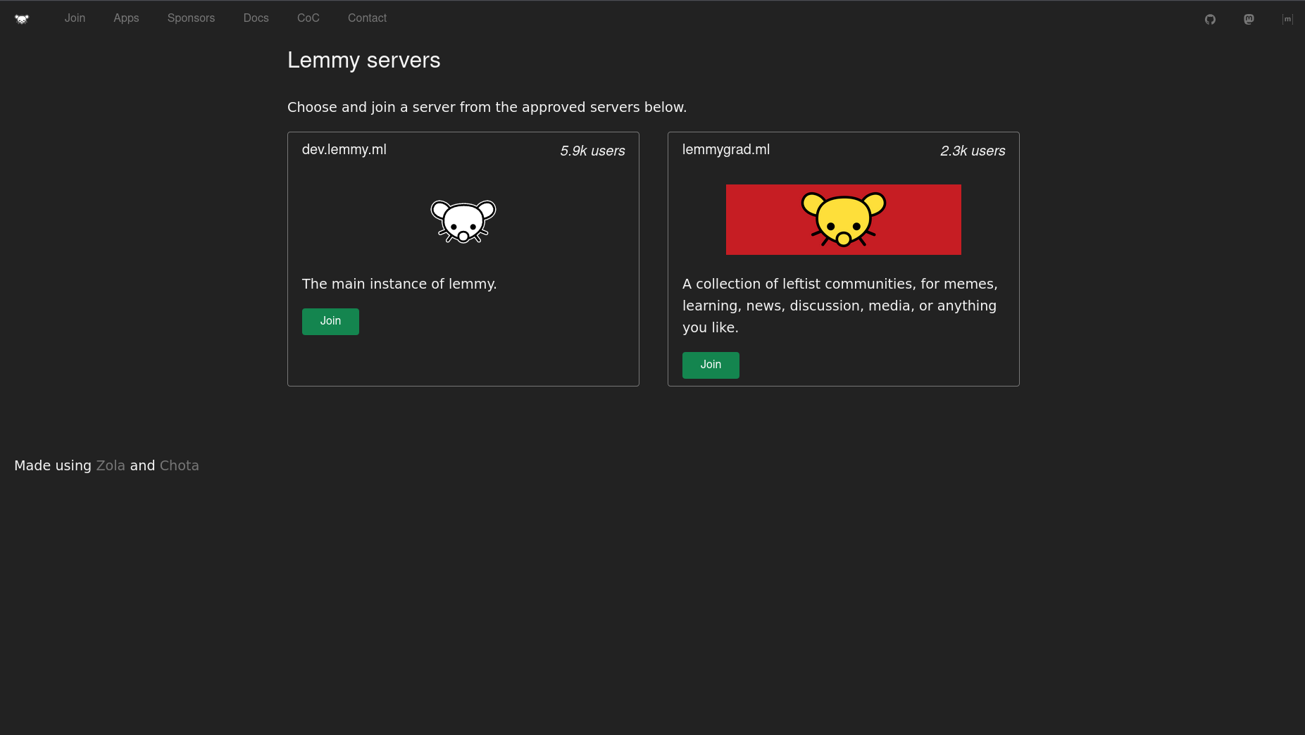 Lemmy Instances Trade Free Directory
