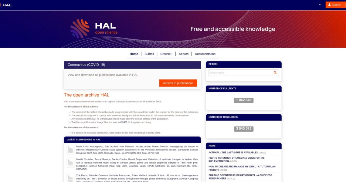 HAL (open archive)